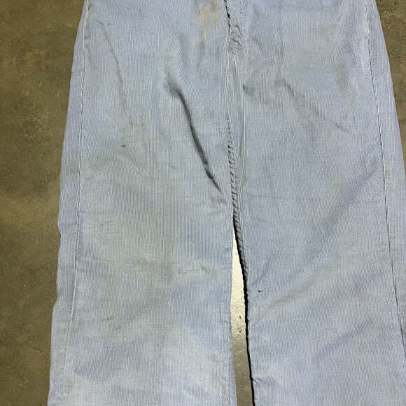 Vintage 70s Sears Light Blue Bell Bottom Corduroys 31x30 - Picture 2 of 6